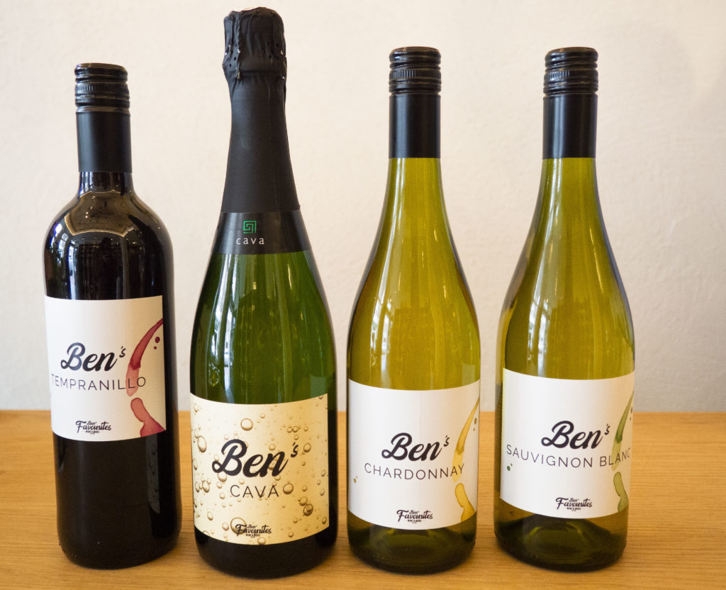 Ben's favourites lanceert 4 nieuwe wijnen
